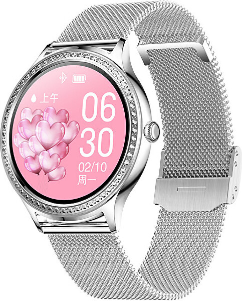 Smartwatch W35AK - Silver-steel SET