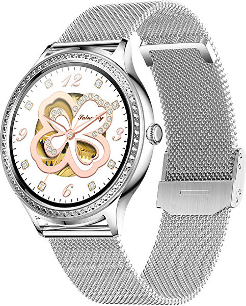 Smartwatch W35AK - Silver-steel SET