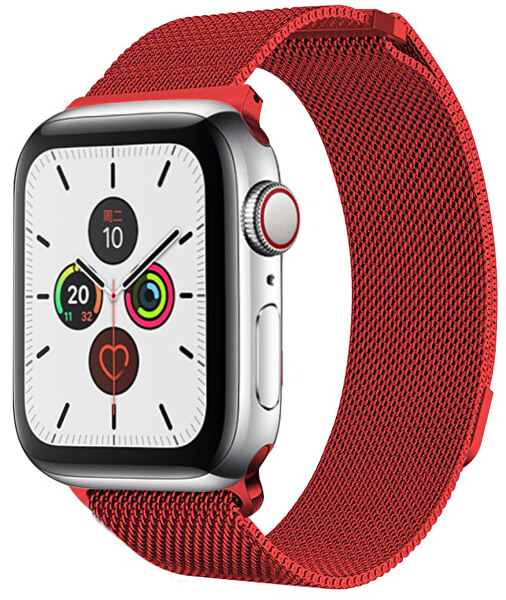 Milánói acél szíj Apple Watch - Piros 38/40/41 mm