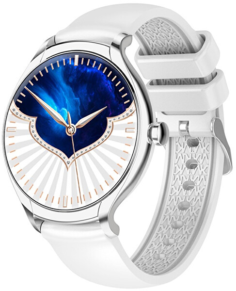 Smartwatch KM30 – Silver SET s náhradním řemínkem