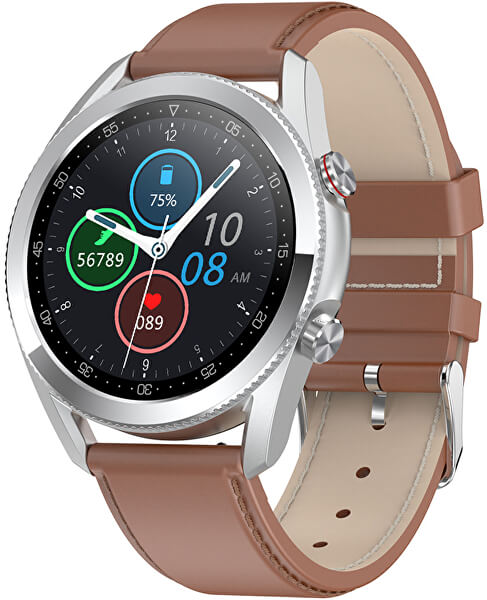 Smartwatch W22B - Brown Leather