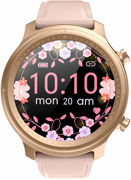 SLEVA - Smartwatch W31PL - Pink Leather