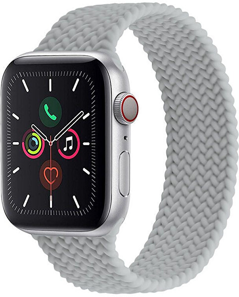 Curea elastică din silicon pentru Apple Watch 38/40/41 mm - Grey