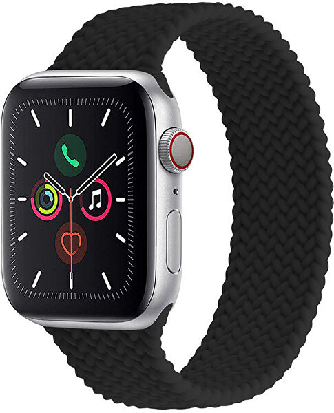 Curea din silicon elastică pentru Apple Watch - 42/44/45/49 mm - Black