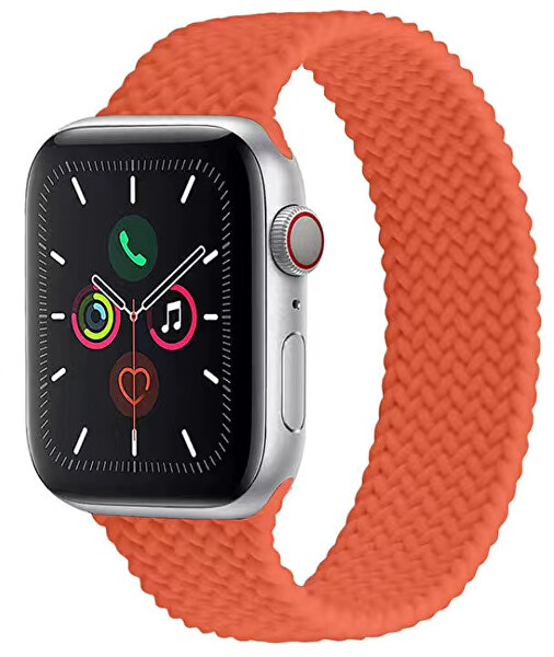 Elastický silikonový řemínek pro Apple Watch 42/44/45/49 mm - Orange