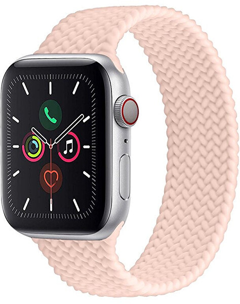 Elastický silikonový řemínek pro Apple Watch 42/44/45/49 mm - Pink