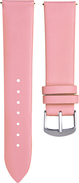 Glattes Lederband - Pink