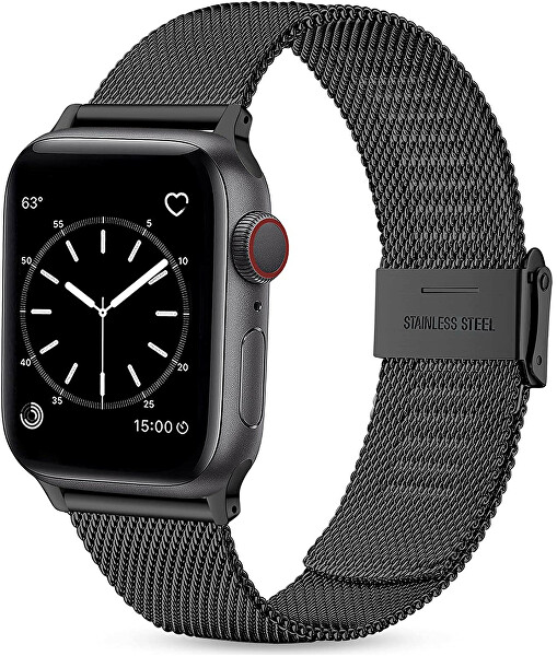 Milánói óraszíj Apple Watch-hoz - Black 38/40/41 mm