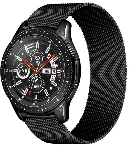 Milánói szíj a Samsung Galaxy Watch-hoz - Black 20 mm
