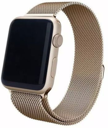 Ocelový milánský tah pro Apple Watch - Zlatý tmavý 38/40/41 mm