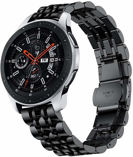 Milánói szíj Samsung Galaxy Watch-hoz - Fekete 22 mm