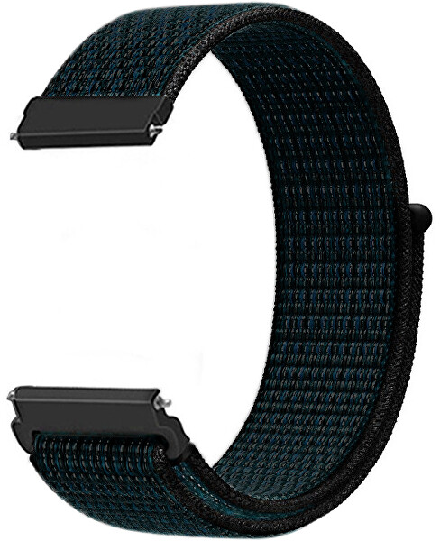 Durchzieh- Armband für Apple Watch - Black/Blue 42/44/45/49 mm