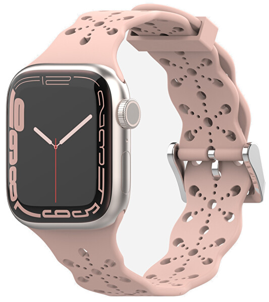 Szilikon szíj Apple Watch-hoz - 38/40/41 mm - Pink
