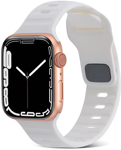 Silikonový řemínek pro Apple Watch - 42/44/45/49 mm - White