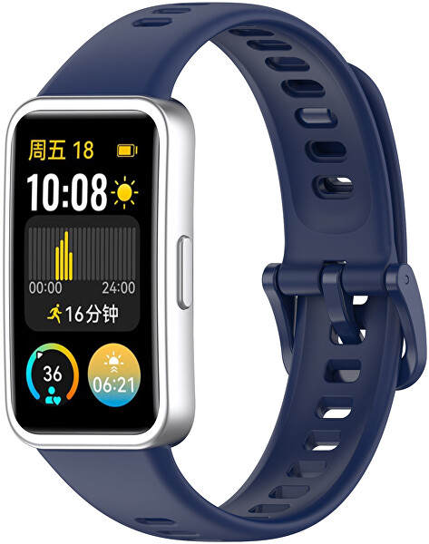Silikonový řemínek pro Huawei Watch Band 10, 9, 8 - Dark Blue