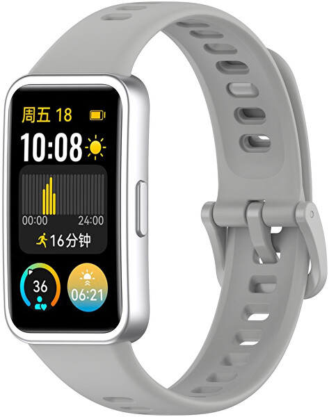 Silikonový řemínek pro Huawei Watch Band 10, 9, 8 - Grey
