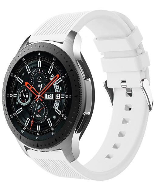 Szilikon szíj Samsung Galaxy Watch-hoz 6/5/4 - Fehér