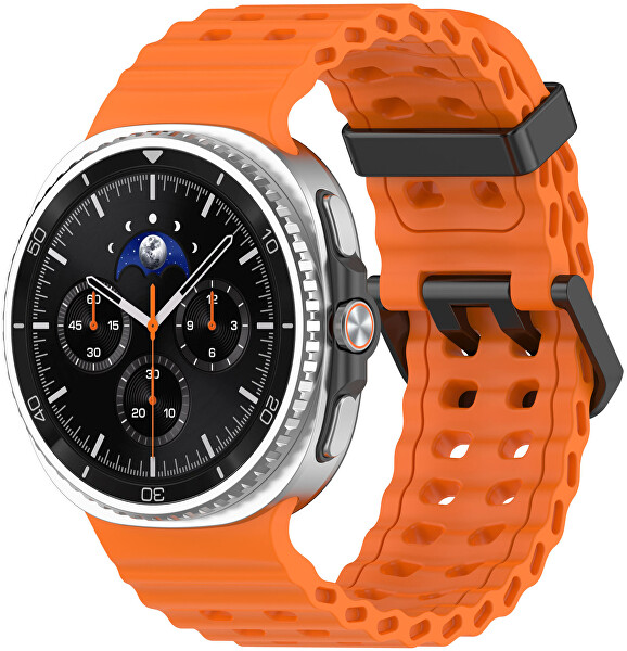 Silikonový sportovní řemínek pro Samsung Galaxy Watch8 - Oranžová