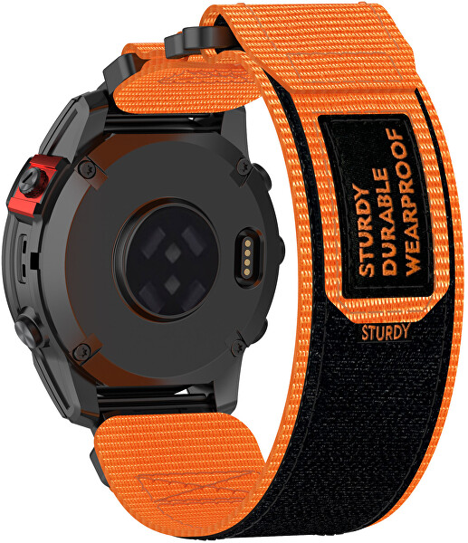 Velcro řemínek pro Garmin 22 mm - Orange