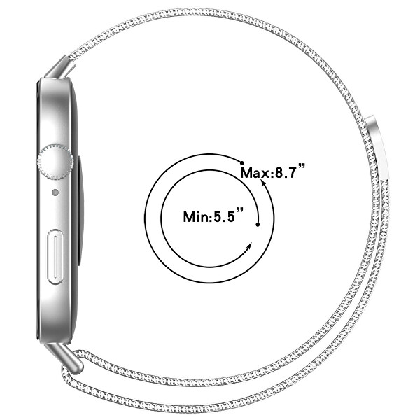 Milánský tah pro Huawei Fit 3 - Milanese Loop Black