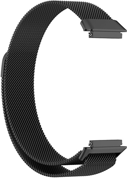Cinturino a maglia milanese con chiusura magnetica per Huawei Watch Band 7 - Black