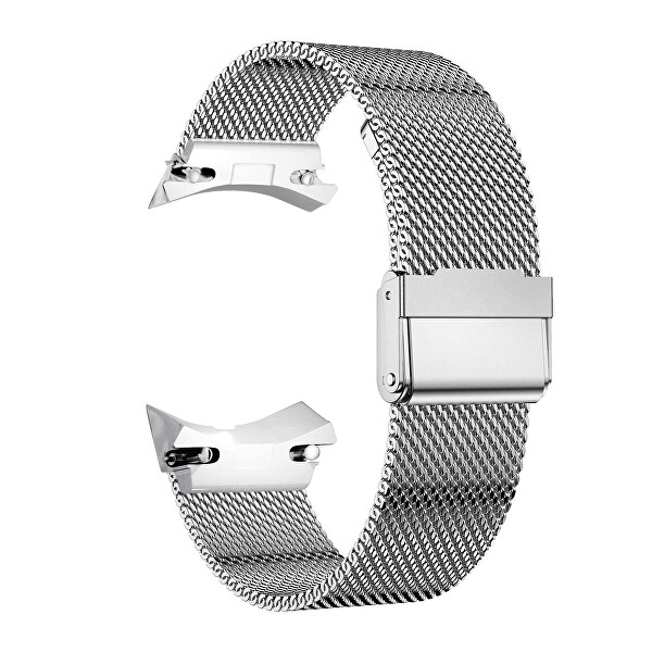 Milanaise Armband mit klassischem Verschluss für Samsung Galaxy Watch 6/5/4 - Silver