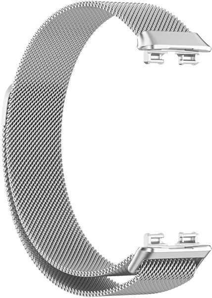 Milánói szíj, mágneses csattal Huawei Watch Band 8 -hoz - Silver