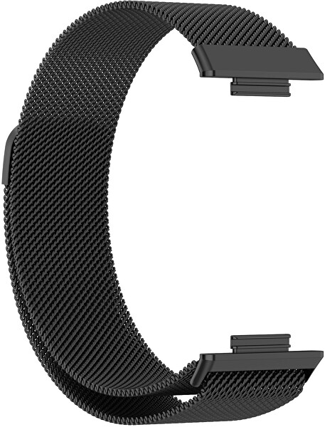 Milanaise Armband mit Magnetverschluss für Huawei Watch FIT 2 – Schwarz