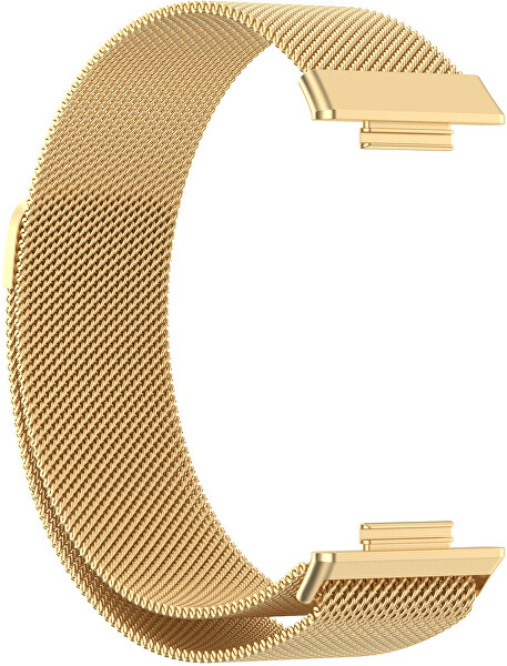 Cinturino a maglia milanese con chiusura magnetica per Huawei Watch FIT 2 - Gold
