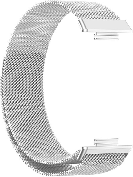 Cinturino a maglia milanese con chiusura magnetica per Huawei Watch FIT 2 - Silver