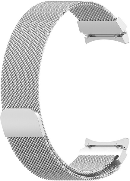 Milanaise Armband mit Magnetverschluss für Samsung Galaxy Watch 6/5/4 – Silver
