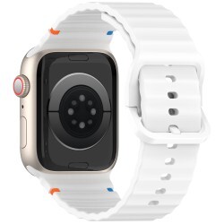 Szilikon szíj Apple Watch 38/40/41 mm - White