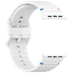 Szilikon szíj Apple Watch 38/40/41 mm - White