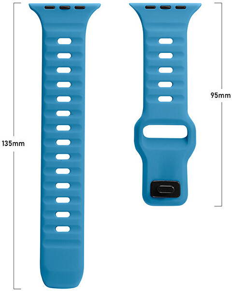 Cinturino in silicone per Apple Watch 38/40/41 mm - Fluorescent Green