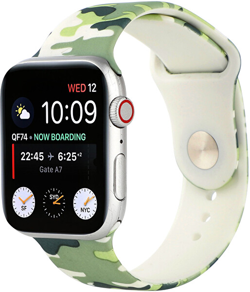 Szilikon szíj Apple Watch - Green 42/44/45/49 mm