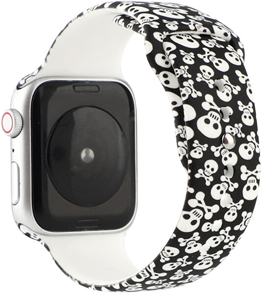 Cinturino in silicone per Apple Watch - Skulls & Bones 42/44/45/49 mm