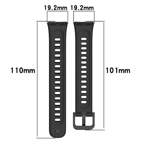 Silikonový řemínek pro Huawei Watch Band 10, 9, 8 - Dark Blue
