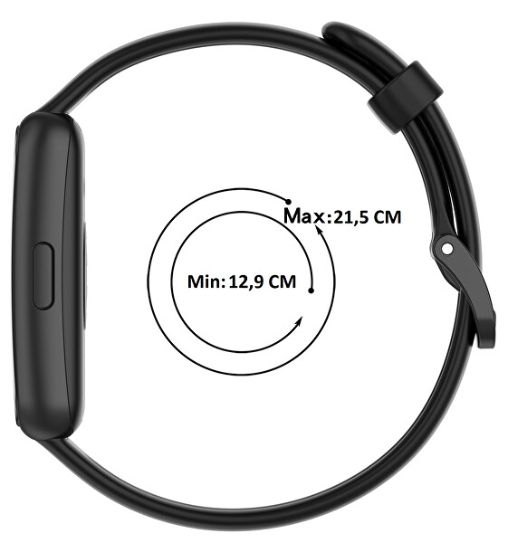 Silikonový řemínek pro Huawei Watch Band 7 - Black