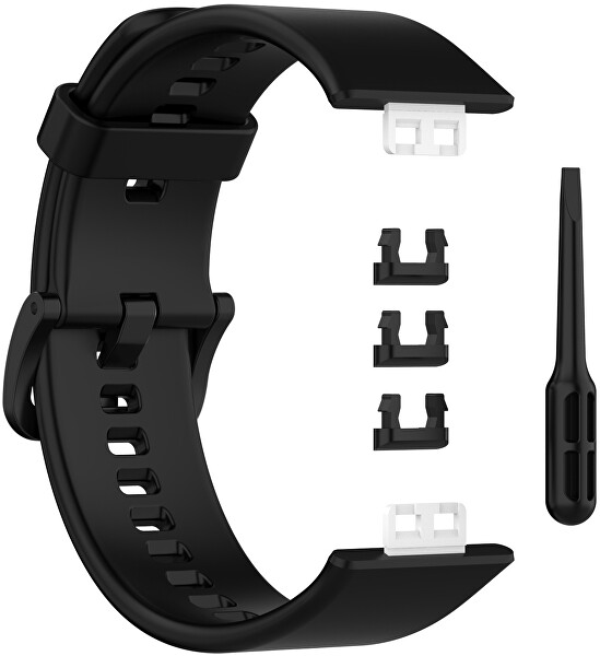 Curea din silicon pentru Huawei Watch FIT, FIT SE, FIT new - Black