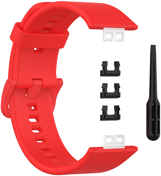 Silikonový řemínek pro Huawei Watch FIT, FIT SE, FIT new - Red