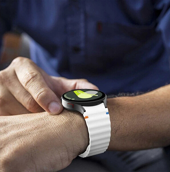 Silikónový remienok pre Samsung Galaxy Watch 7 - White