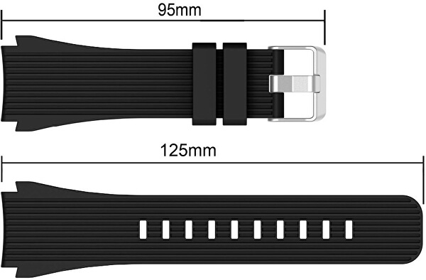 Silikonarmband für Samsung Galaxy Watch - Weiß 22 mm