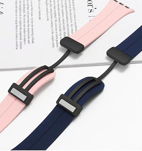 Cinturino in silicone con chiusura magnetica per Apple Watch 38/40/41 mm - White