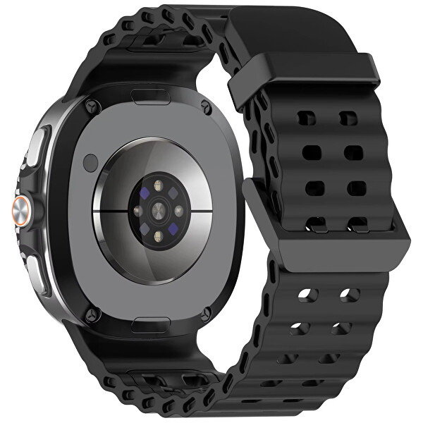 Silikonový sportovní řemínek pro Samsung Galaxy Watch8 - Černý