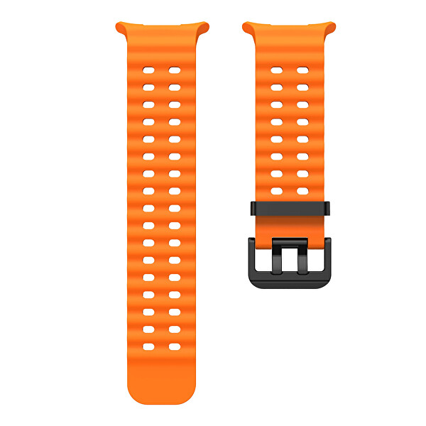Silikonový sportovní řemínek pro Samsung Galaxy Watch8 - Oranžová