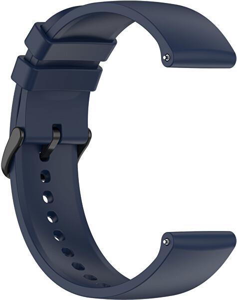 Cinturino universale in silicone con la fibbia nera 22 mm – Dark Blue