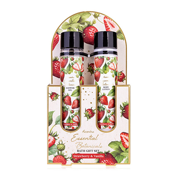 Darčeková sada v skúmavkách Strawberry & Vanilla Essential Botanicals