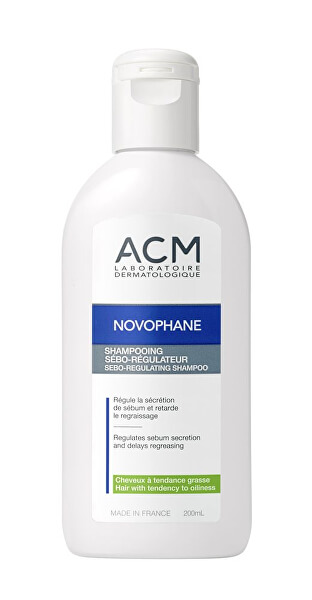 Šampón regulujúci tvorbu mazu Novophane (Sebo-Regulating Shampoo) 200 ml