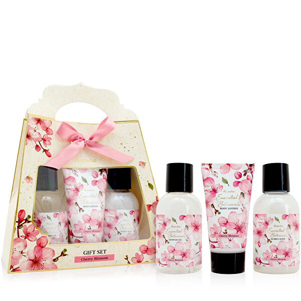 Darčeková sada v krabičke s uchom Cherry Blossom Essential Botanical