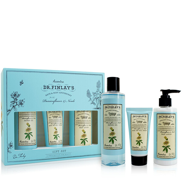 Dárková sada koupelové péče Passionflower & Neroli Dr. Finlay`s
